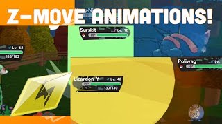 NEW ZMOVE ANIMATIONS  Pokemon Brick Bronze [upl. by Engud]