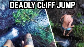 MOST INSANE PRECISION CLIFF JUMPS 5K Happy New Year [upl. by Neelehtak346]