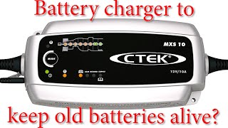 Unboxing CTEK MXS 10 battery charger Can it save old batteris  Keep old batteris alive [upl. by Gitel]