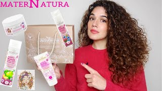 Proviamo LA BIO BEAUTY ROUTINE capelli RICCI di MATERNATURA [upl. by Enisaj]