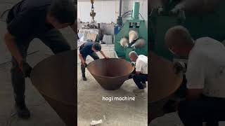 Hogi metal plate roller cone rolling forming machine for industrial fabrication cone shape [upl. by Nevaj295]