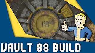 Fallout 4 Lets Build  Vault 88  Part 1  Atrium amp Overseers Office [upl. by Aridnere]