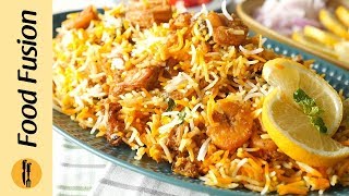 Jhinga BiryaniPrawn Biryani Recipe By Food Fusion [upl. by Delora]