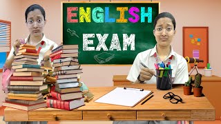 Jinni Ka FIRST ENGLISH EXAM 🤦🏽‍♀️  10th Class Study Routine 📚 School Life 🏫  Cute Sisters [upl. by Ayokahs]