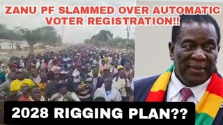 ZIMBABWEANS REJECT AUTOMATIC VOTER REGISTRATIONCONCERNS OVER ZANU PF RIGGING AND MANIPULATION [upl. by Notrab]