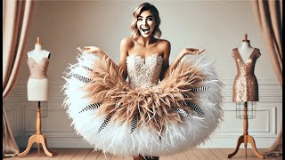 👗 Zeelina Tutu Skirt Adult Feather Tulle Ballet Bubble Skirts  Best Feather Tutu 🩰 [upl. by Newra]