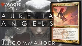 COMMANDER  Aurelia the Warleader  Angel Tribal  DECK TECH  GAMEPLAY  EDH MtG [upl. by Gilder]