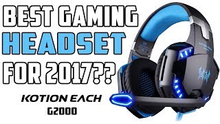 Product Review Kotion Each G2000 Gaming Headset 2017 [upl. by Lodge204]