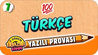 7 Sınıf Türkçe 2Dönem 1Yazılıya Hazırlık  2022 📝 [upl. by Ezalb]