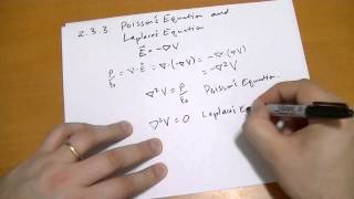 233 Poissons Equation and Laplaces Equation [upl. by Eahsal]