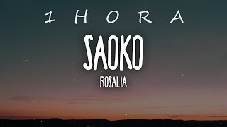 ROSALÍA  SAOKO LetraLyrics 1 HORA [upl. by Dnomsad212]