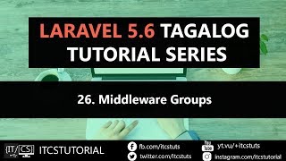 26 Middleware Groups Tutorial in Laravel Tagalog [upl. by Ivey]