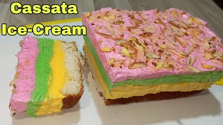 Cassata Ice Cream Recipe  Summer Special Ice Cream Recipe [upl. by Ttebroc]