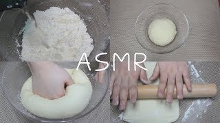 ASMR Flours Sounds  Dough Touching Sounds  Kneading Sounds No Talking [upl. by Eidlog]