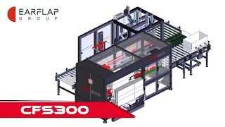 Formadora de cajas automática y precintadora automática autodimensionante CFS300  EARFLAP® [upl. by Ettelrahc]