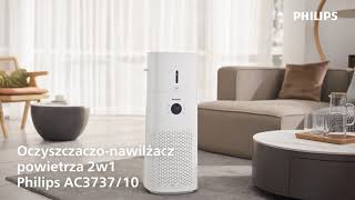 Zobacz jak działa oczyszczacz i nawilżacz 2w1 Philips AC373710 [upl. by Krissie]