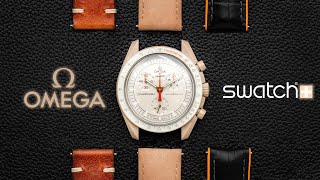 BEST Straps for MoonSwatch JUPITER  OMEGA X SWATCH [upl. by Oderf]