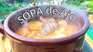 SOPA DE AJO CASTELLANA plato genial y Económico 😃 Cómo se hace  Guille Rodriguez [upl. by Asoj369]