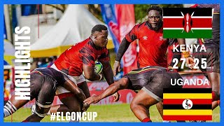 KENYA SIMBAS vs UGANDA CRANES ELGON CUP 1st Leg Full Highlights [upl. by Nennahs]