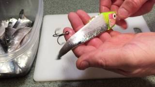 Rigging CutBait Herring for Chinook Salmon on Lake Ontario by ATOMMIK [upl. by Sammer340]