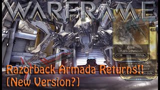 Warframe  Razorback Armada Returns New Version [upl. by Dex]