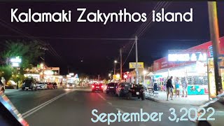 Kalamaki Night Tour  Zakynthos island  September 32022  Living in Zante [upl. by Fayina]