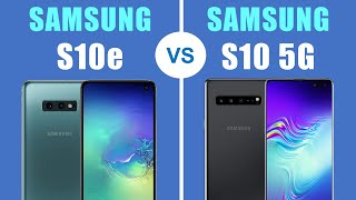 Samsung Galaxy S10e vs S10 5G  Comparison [upl. by Eened]