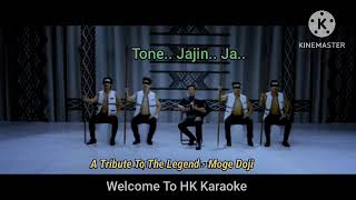 Melo Jajine  Dobom Doji Collective  Karaoke  Galo Song [upl. by Eila]