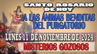 SANTO ROSARIO A LAS ANIMAS BENDITAS DEL PURGATORIO DEL DIA HOY LUNES 11 DE NOVIEMBRE DE 2024 [upl. by Nyladam]