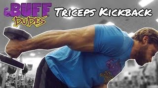 How to Perform Dumbbell Triceps Kickback Exercise [upl. by Ecyla]