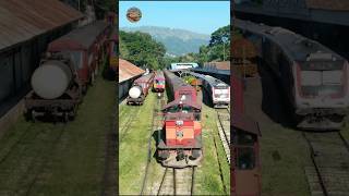 Night Mail Train at Badulla Railway Station ❤🥰 badulla railfans srilankatrain train travel [upl. by Rapsac]