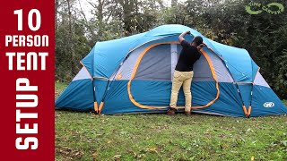 Timelapse Setting up 10 Person Tent [upl. by Collbaith]