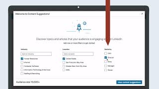 LinkedIn Pages How to use Content Suggestions [upl. by Dorena]