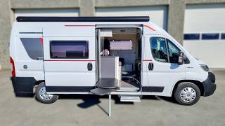 Best Smallest Luxury Camper van for OffGrid Camping with New Solar Panel  Roller Team Livingstone [upl. by Eissirhc]