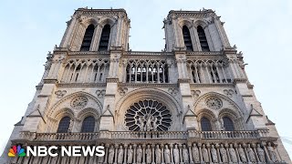 WATCH Reopening ceremony for Notre Dame Cathedral in Paris  NBC News [upl. by Kwarteng]