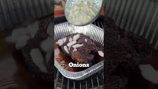 Making Smoked Chuck Roast 🔥 foodreels bbq chuckroast [upl. by Aurthur]