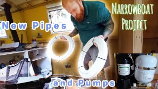 Narrowboat Renovation Episode 20  New Pipes and Pumps [upl. by Jat]