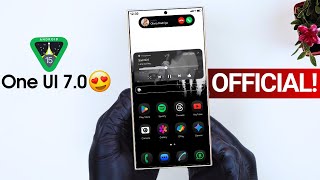 Samsung One UI 70 Android 15  ITS OFFICIAL [upl. by Ahsasal]