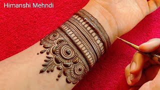 New Teej special mehndi designs for front hand  mehandi ka design full hand  mehndi design Mehndi [upl. by Aicre]