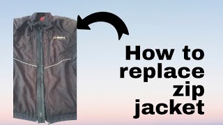 How to replace zip jacket [upl. by Bartram]