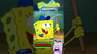 😱💥🔥CAMPAMENTO INFERNAL bobesponjalapelicula resumen bobesponja nickelodeon curiosidades [upl. by Nylauqcaj]