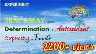 ORAC ASSAY for the Determination of ANTIOXIDANTS Capacity in Foods [upl. by Etteuqram]