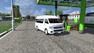 Toyota Hiace car review test drive in ETS 2 136 [upl. by Qooraf136]