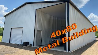 40x80 Metal Building Garage [upl. by Toland]