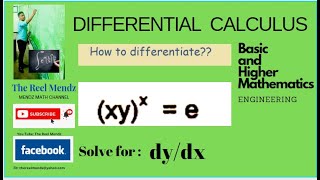 Differential Calculus  Find the derivatives xyx  e [upl. by Linette]