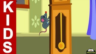 Nursery Rhymes  Hickory Dickory Dock  Kids Songs With Lyrics From TingooKids [upl. by Atiuqihc86]