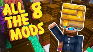 All The Mods 8 Ep 21 Unobtainium Auto Bee Farm [upl. by Arnie]