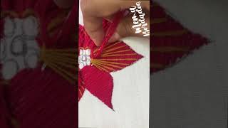 Mira este BORDADO de flor de NOCHEBUENA bordados navideños para manteles [upl. by Mellie]