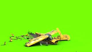 Green Screen Plane Crash 😳 VFX Ultra 4K HD Video [upl. by Attela]