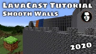 Minecraft LavaCast Tutorial How to Cast Smooth Walls With Lava amp Water [upl. by Dewees]